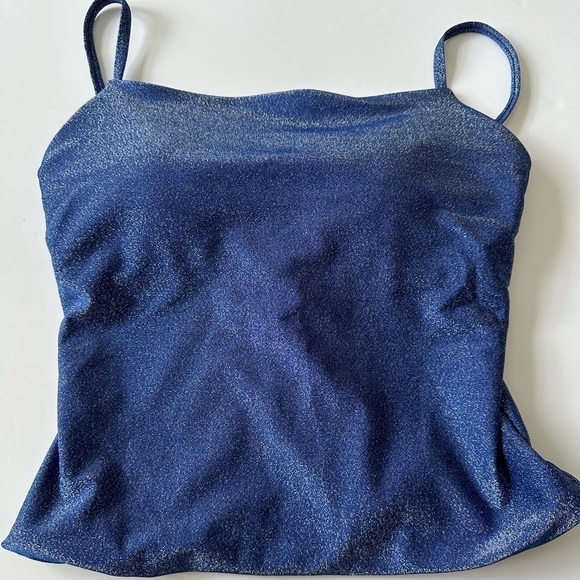Aqua Swim Square Neck One Piece Swimsuit Size XS Color Sapphire. - Picture 8 of 10